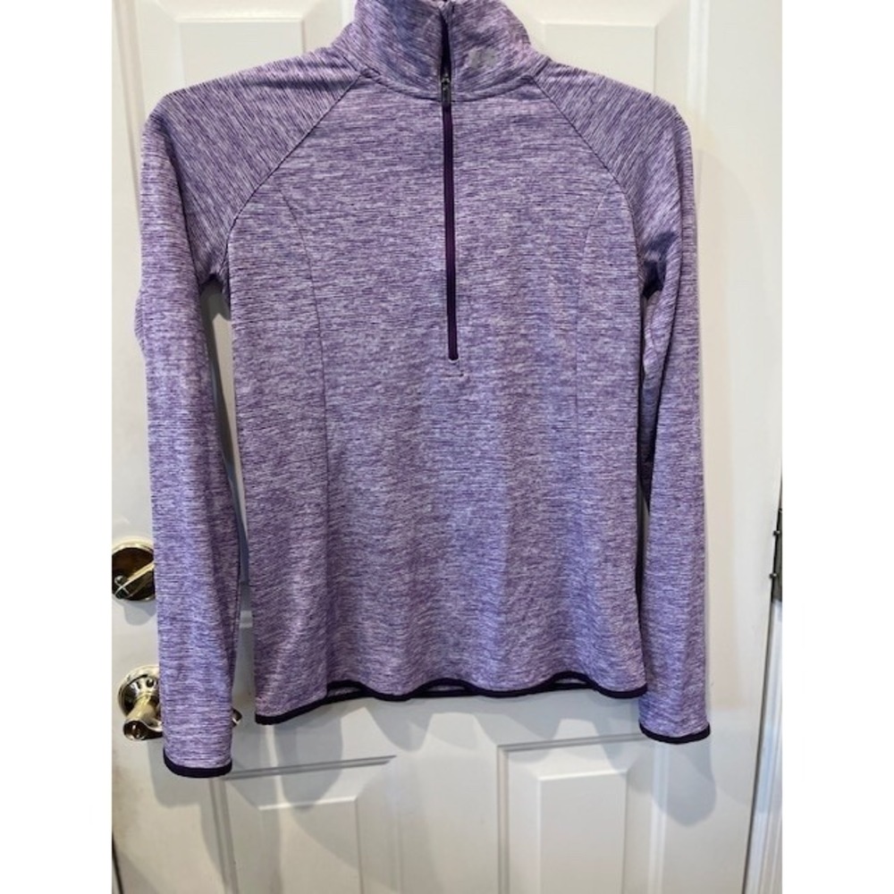 Under Armour Womens Fitted Tech Twist 1/2 Zip‎ Jacket Heather Purple M